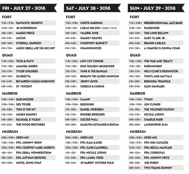 2018 Newport Festival Schedule & Lineup What'sUpNewp