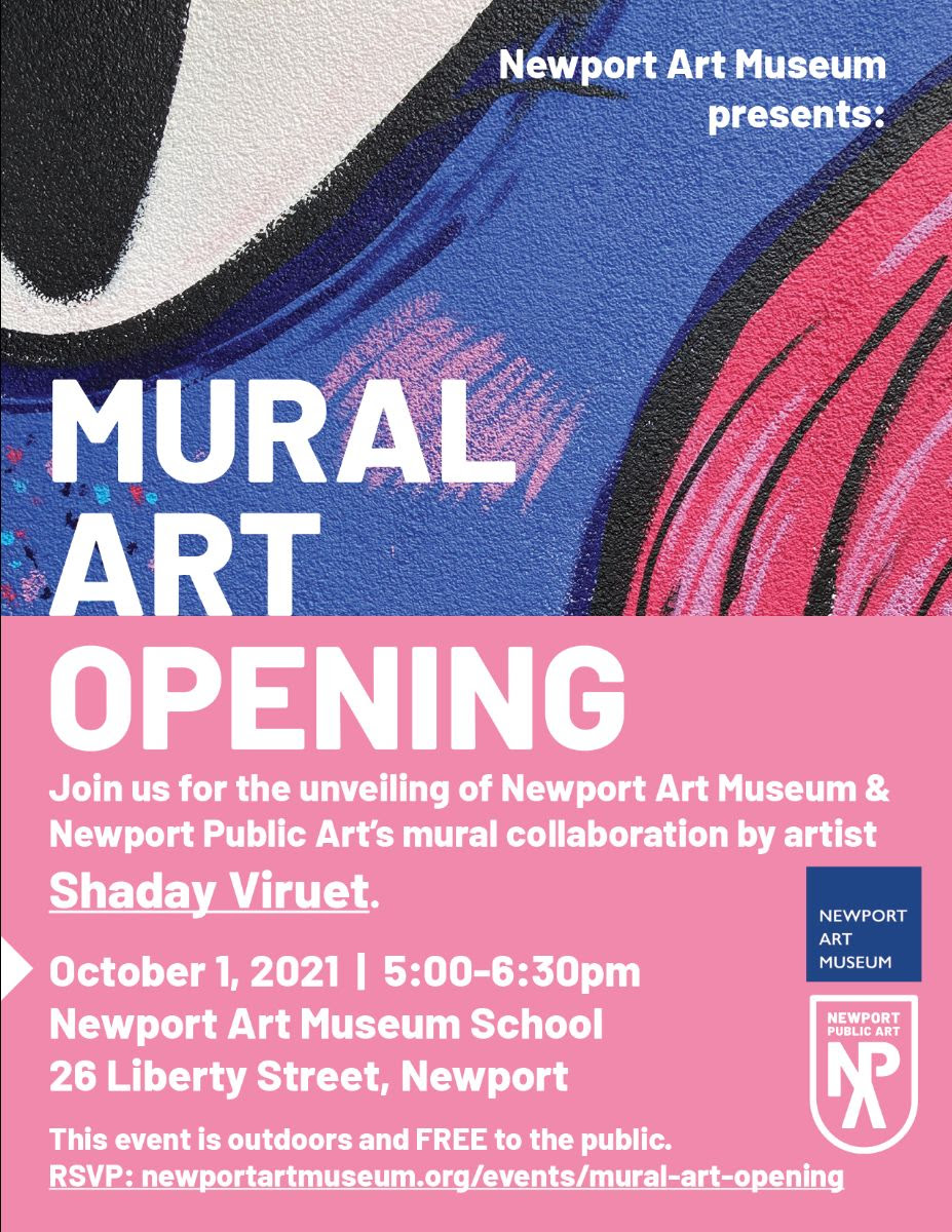 Newport Art Museum, Newport Public Art to unveil a new outdoor mural
