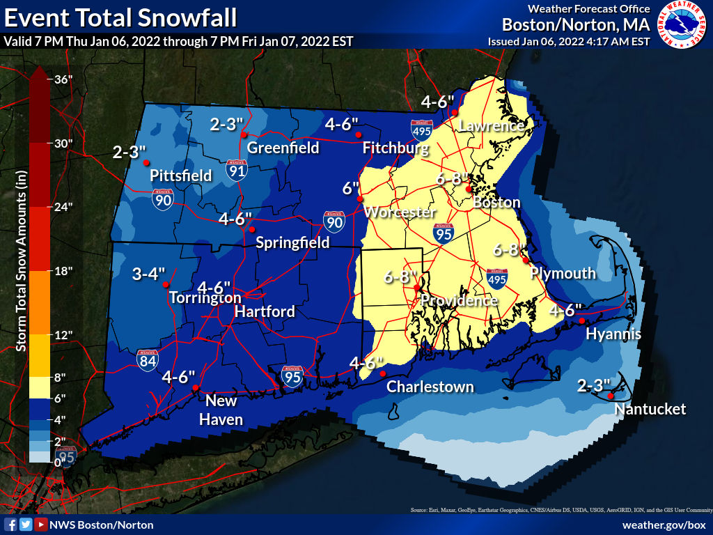 Weather Alert: Winter Storm Warning issued - 5-8 inches of snow ...