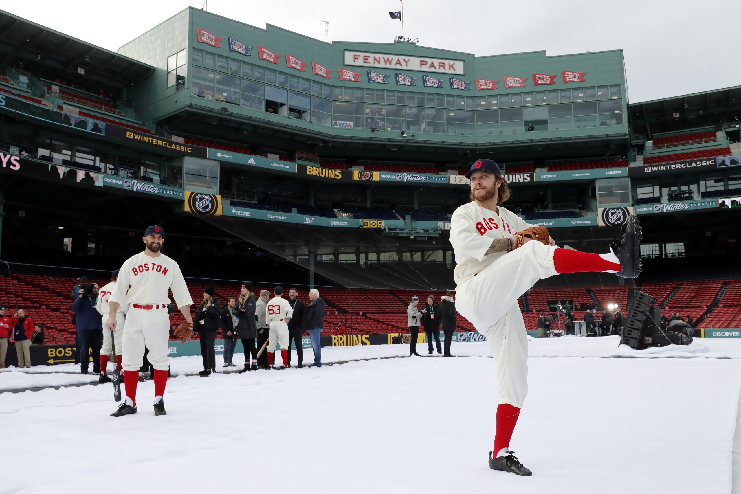 Preparations continue at Fenway Park ahead of 2023 Winter Classic
