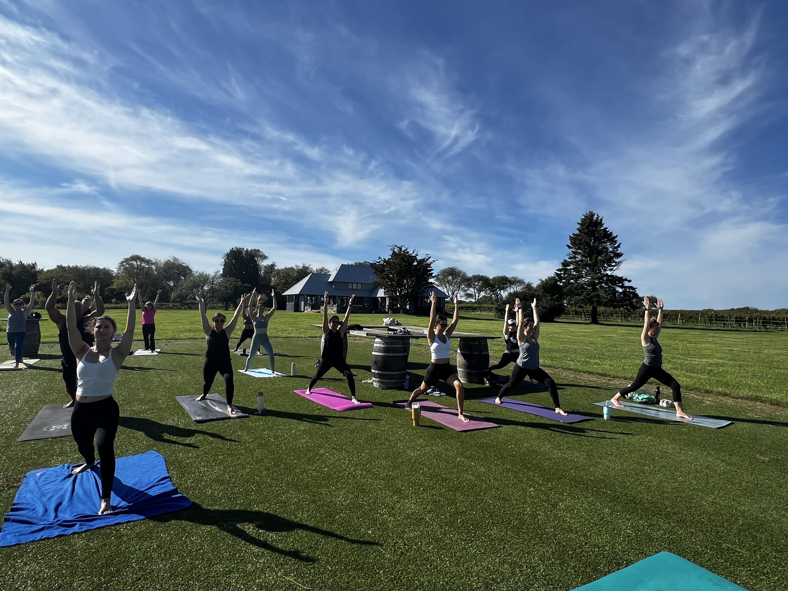 Sakonnet Vineyard announces summer fitness series pairing workouts with wine