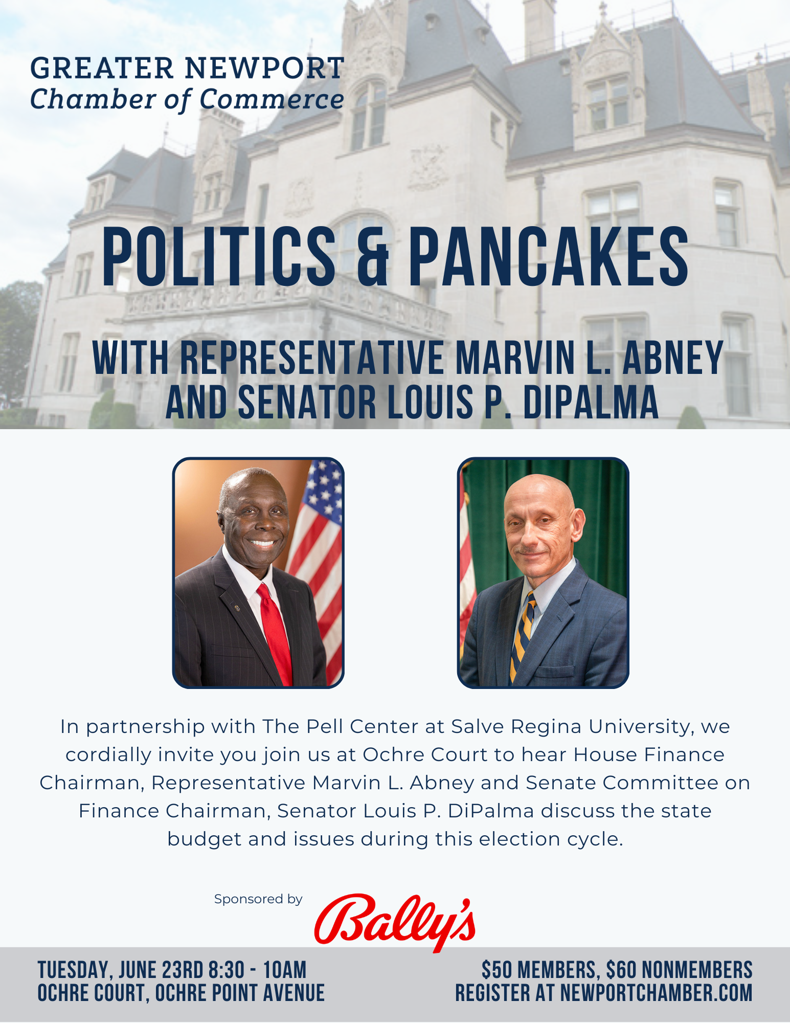 Chamber’s Politics & Pancakes returns June 23 with finance chairmen Abney, DiPalma
