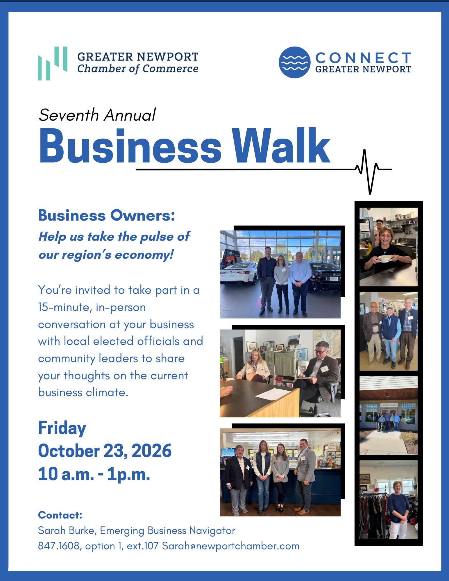 Chamber volunteers to knock on business doors across Newport County on Friday